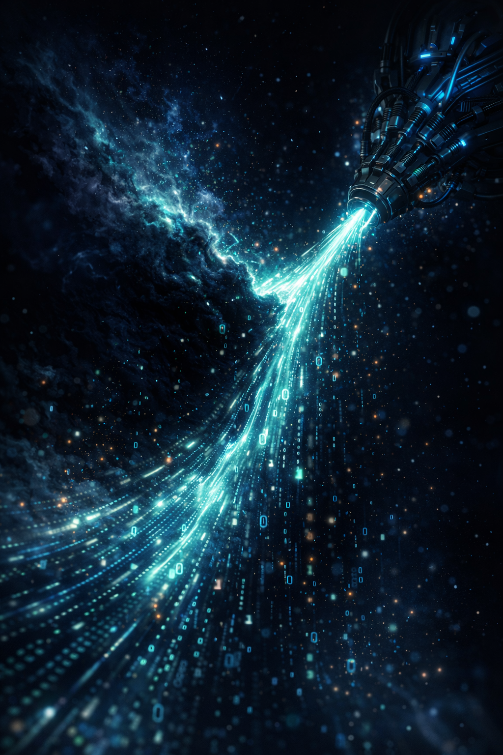 Data flowing into the void